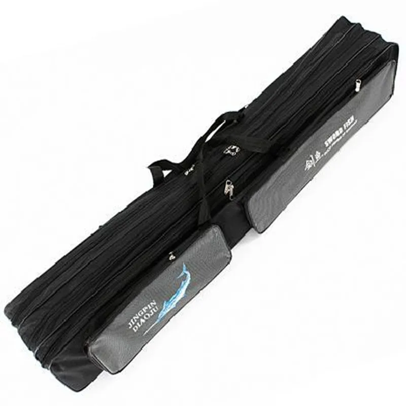 1,2 м трехярусная Рыболовная Сумка, сумка для удочки, двойная Рыболовная Сумка, рыболовная снасть, рыболовная Сумка, принадлежности для рыбалки 120 см