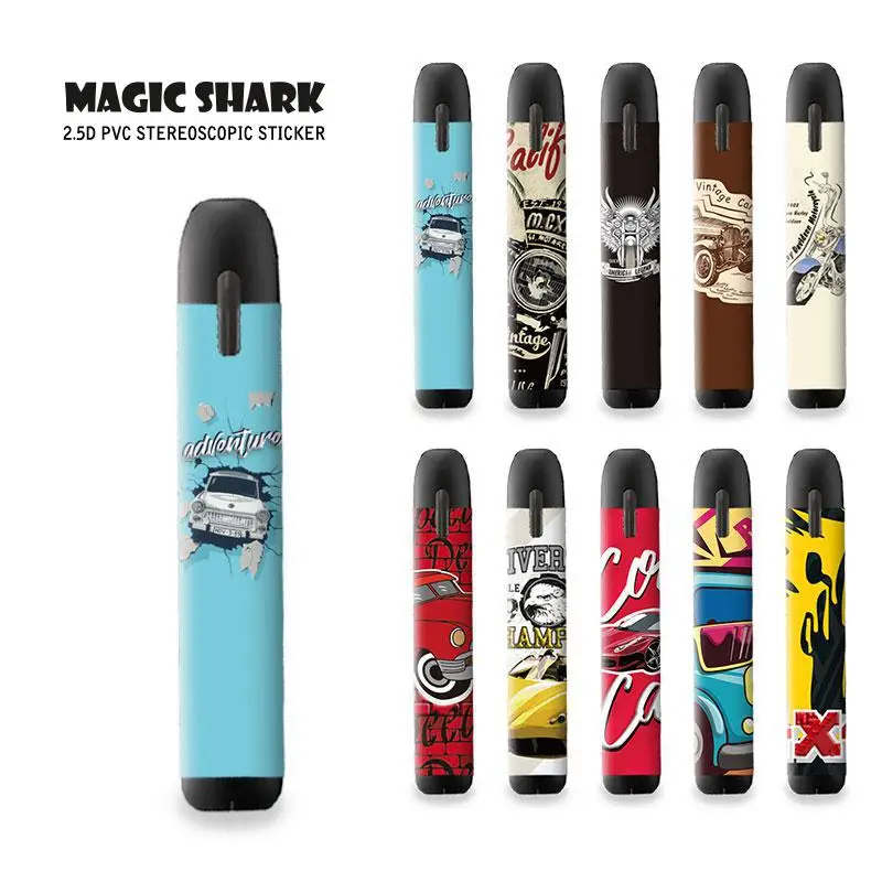 

Magic Shark 10 Pattern 2.5d Stereo Film 3m Adhesive Printing Label Sticker Skin Film Case Cover For My Blu Myblu