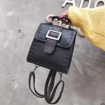 

Vintage Styling Backpack British Style Backpack Vintage Leather Joker Shoulder Crossbody Bag