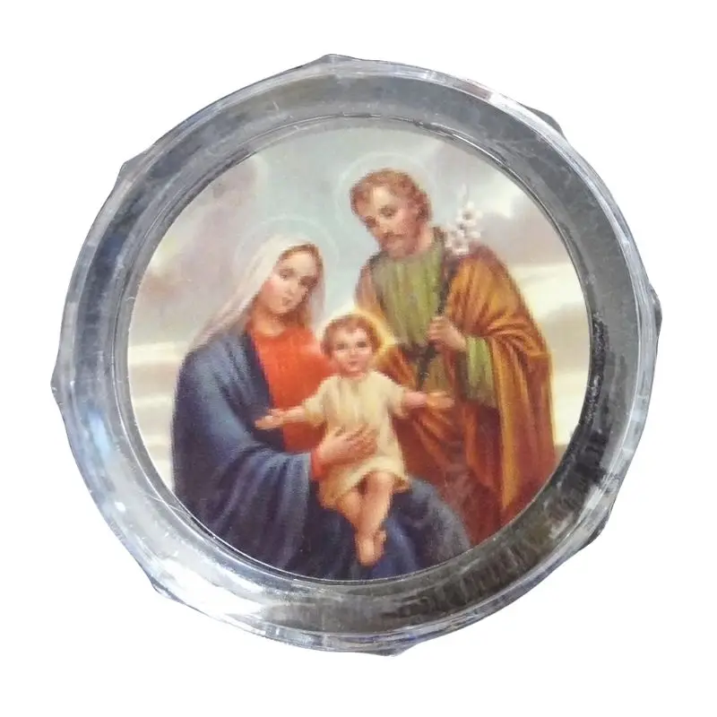 Новинка 10 шт пластиковая коробка для хранения круглых бусин католические четки крест религиозное ожерелье ювелирные браслеты