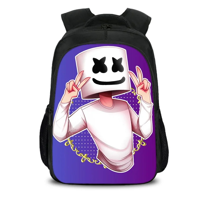 Style 21 15,7 дюймов Marshmello DJ звезда улыбка мальчик девочки школьная сумка Книга сумка рюкзак дети студентов Mochila обратно в школьный подарок - Цвет: Style 21