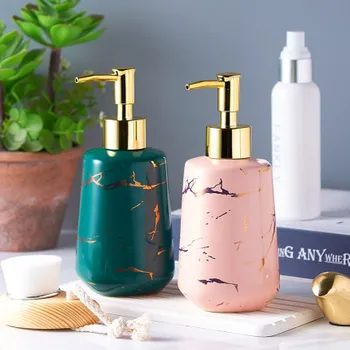 

Marble Texture Bathroom Accessories, Hand-washing Liquid Bottle, shampoo container/shower gel can/lotion bottles/soap dispenser