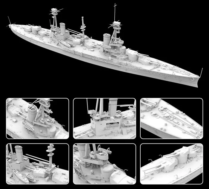 Flyhawk FH1310 1/700 HMS линкор агинкорт-масштабная модель комплект