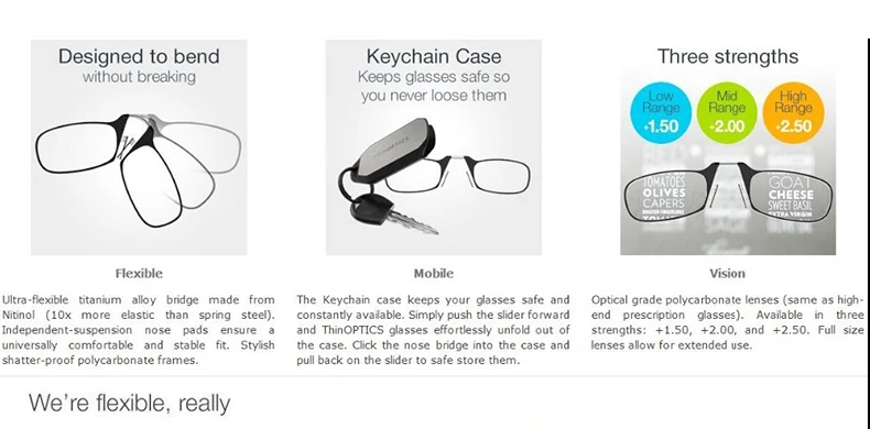 EVUNHUO клип нос компактные очки для чтения мужские складные очки для чтения женские легко носить с корпус-брелок для ключей