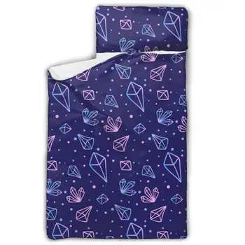 

Cartoon Diamond Pattern Nap Mat with Pillow for Toddler Boys and Girls Ideal for Daycare and Preschool