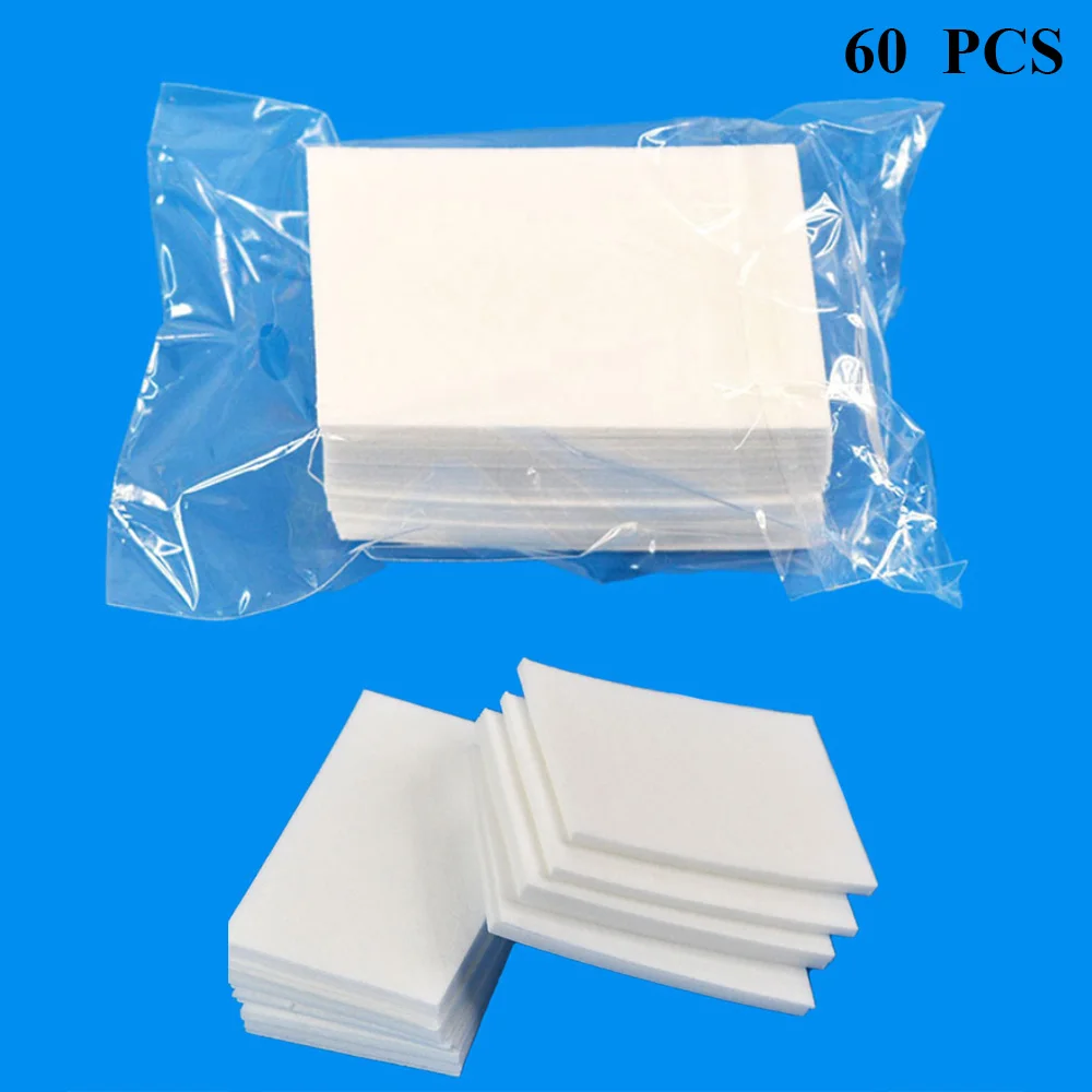 60Pcs White Ladymisty 60/100/200/600 шт Клей для ногтей салфетки для очищения хлопок бумажные салфетки очиститель клея клей колодки отверстие бутылки чистящие средства - Цвет: 60Pcs White