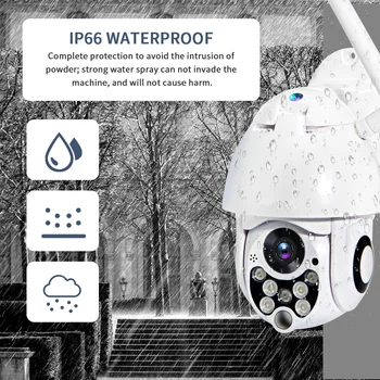 

Wireless Wifi IP Camera 1080P PTZ Outdoor Speed Dome Security Camera Pan Tilt 4X Digital Zoom Network CCTV Surveillance