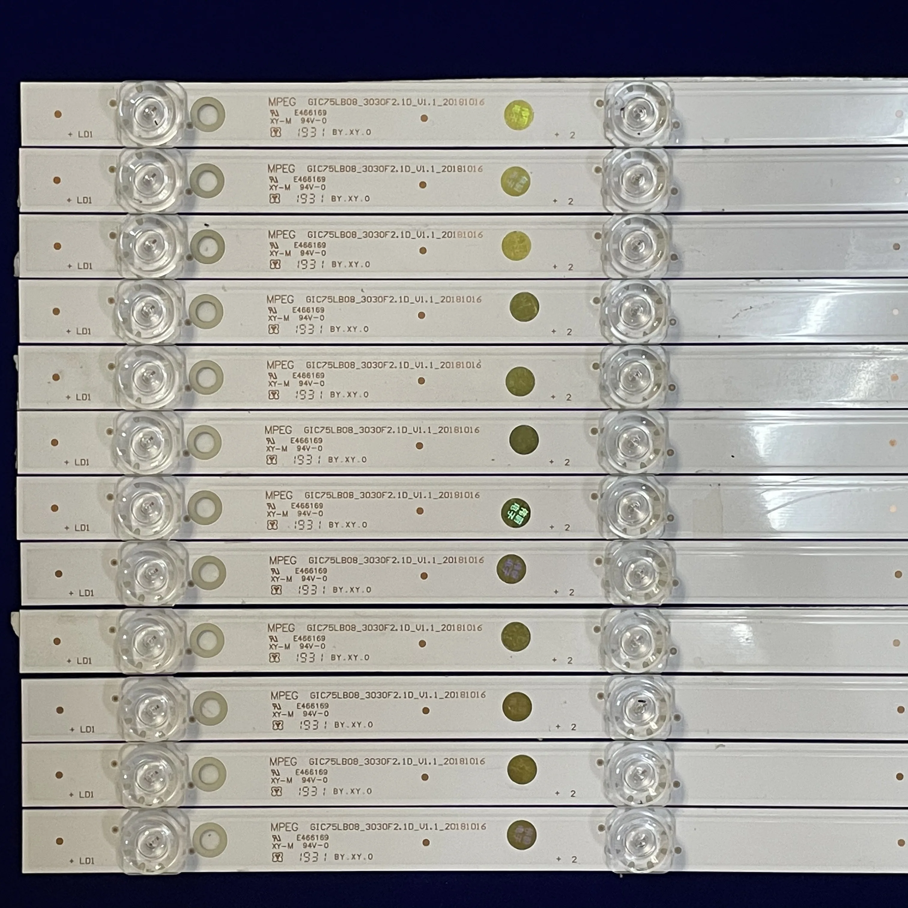 12PCS 3VLED 백라이트 스트립 75P8M 75EB600 75EP660 75EP662 75EP662X1 75EP663 75EP663X 75U6800C GIC75LB08 3030F2.1D V1.1