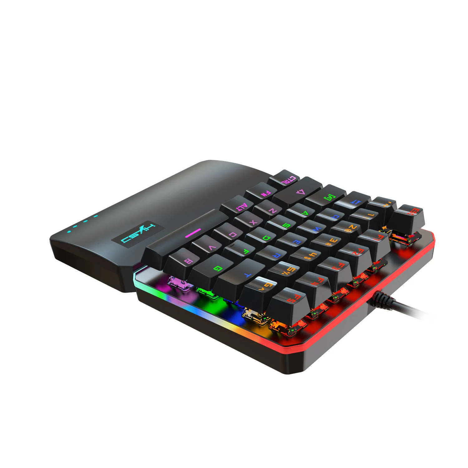 Стиль RGB режим освещения механическая клавиатура с одной рукой подсветка игровая клавиатура Различные огни прямые продажи от производителя