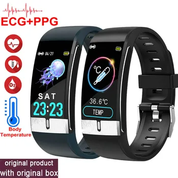 

NEW E66 Smart Watch Body Temperature ECG PPG Heart Rate Blood Pressure Oxygen Fitness Tracker Bracelet Smart Band Men Women
