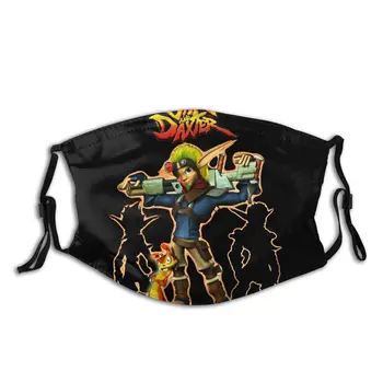 

Fashion Face Mask with Filter Jak Trilogy Classic Unisex Winter Warm Mouth Mask Anti Dust the last of us Facial Protective