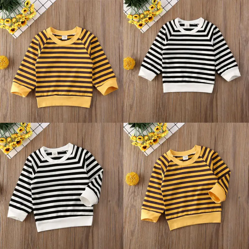Новинка 2020 года Лидер продаж милый зимний свитер в полоску для новорожденных и