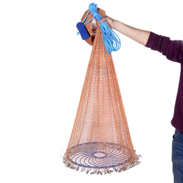 

Flying Disc Tire Line Hand Throwing Net Rotating Fishing Net Casting Net Zinc Pendant
