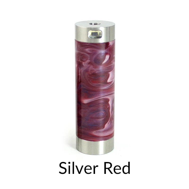SiIver Red Volcanee SXK TAKIT Mini V2 механический мод 24 мм Диаметр 316SS полимерный материал подходит 18350 18650 Аккумуляторный механический мод для Vape Tank - Цвет: SiIver Red