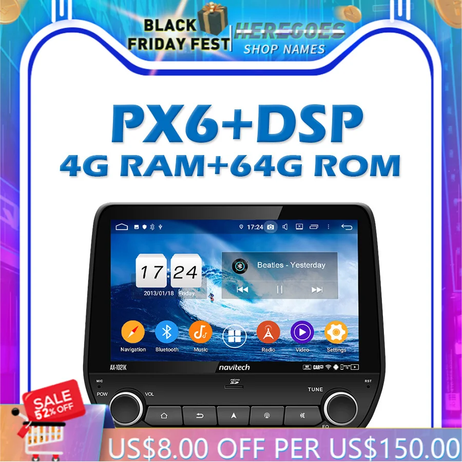 

Автомобильный DVD-плеер PX6 DSP Android 10,0 4 Гб + 64 Гб IPS GPS карта RDS радио wifi Bluetooth 5,0 для Ford Eco sport Fiesta 2017 2018