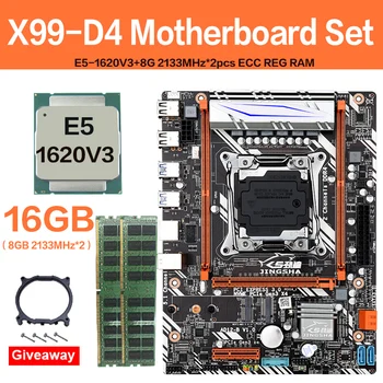 

Jingsha X99 D4 with LGA2011-V3 E5-1620 V3, 2*8GB=16GB DDR4 2133MHz ECC REG memory combination M-ATX SATA3.0 USB3.0 M.2 SSD