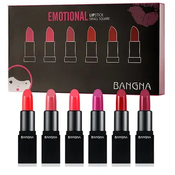 

6pcs Natural Longlasting Moisturizing Lip Balm Lipstick Set for Girls Women Beauty Makeup Easy to Carry Out