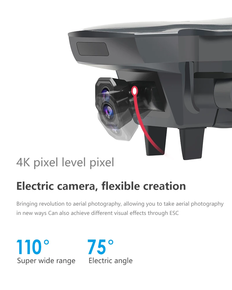 K20 FOLDABLE 4K CAMERA DRONE wide angle camera