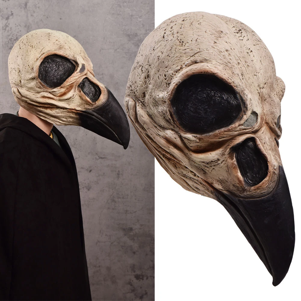 Plague Doctor Mask Latex Headgear Halloween Cosplay Props Eagle Mouth Animal Boys Costume Accessories Aliexpress