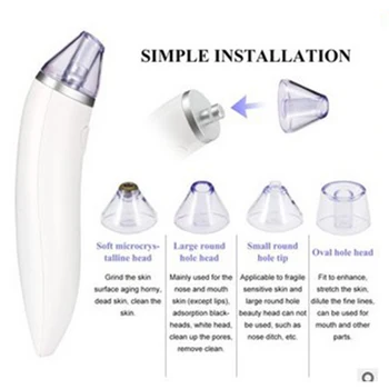 

Vacuum Suction Face Pores Nose Blackhead Cleaner Deadskin Peeling Removal Microdermabrasion Beauty Instruments Skin Care