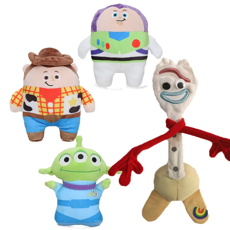 

Exclusive 27cm TOY STORY 4 Forky Toy Alien Soft Plush Stuffed Dolls Party Supplies