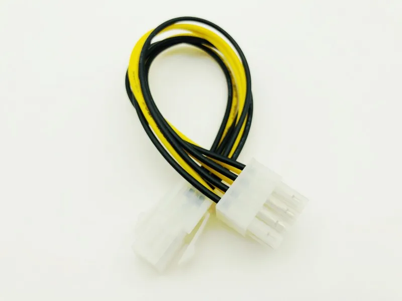 5PCS 20cm ATX 4Pin Male To 8Pin Female EPS Power Cable Adapter CPU Power Supply Converter Cable Convertor For BTC Miner Mining