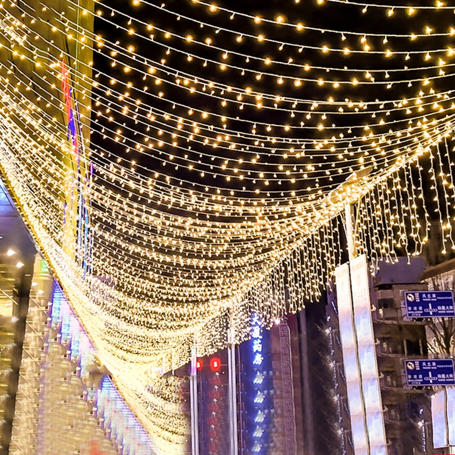  Thrisdar 100M 800 LED Fairy String Light Outdoor Garden Backyard Holiday String Garland Christmas W - 4000156809642
