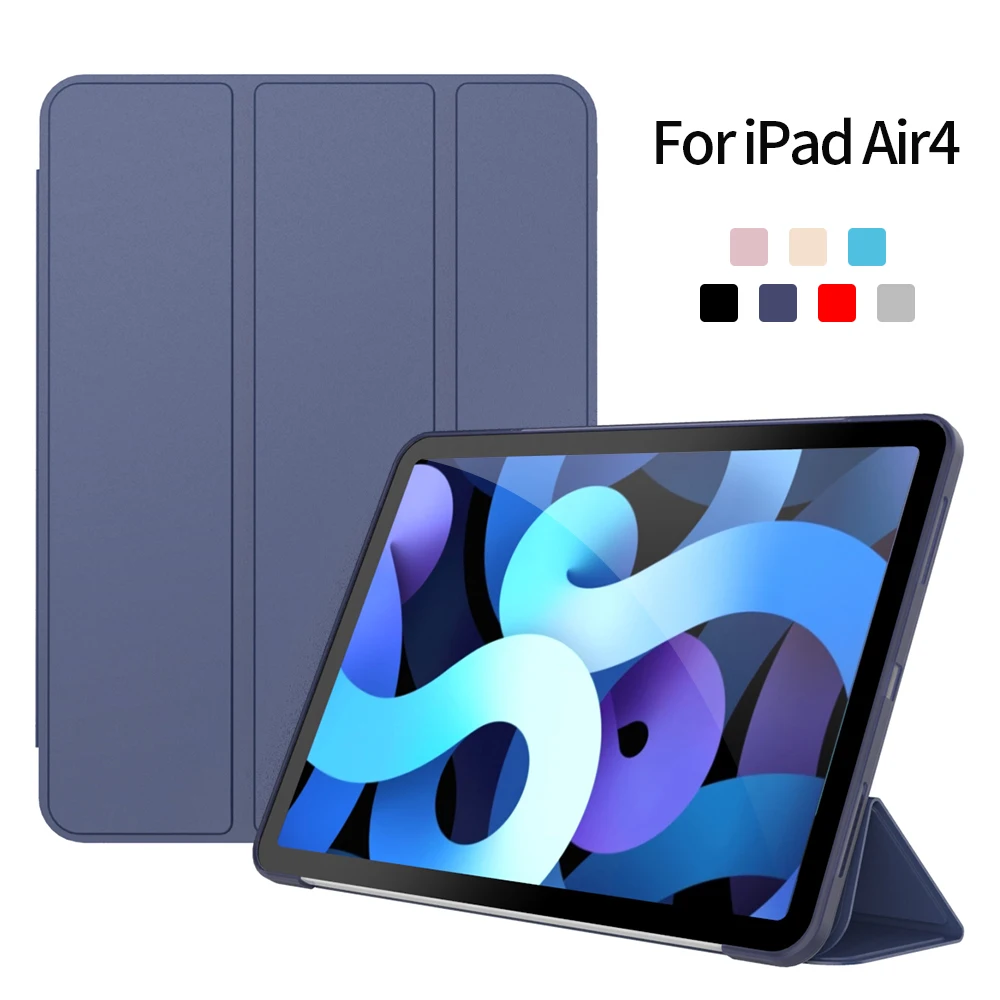 

Case For iPad Pro 10.5 9.7 2017 2018 Smart Cover For iPad Air 4 3 2 1 10.2 2019 2020 6th 7th 8th Generation TPU Matte Back Case