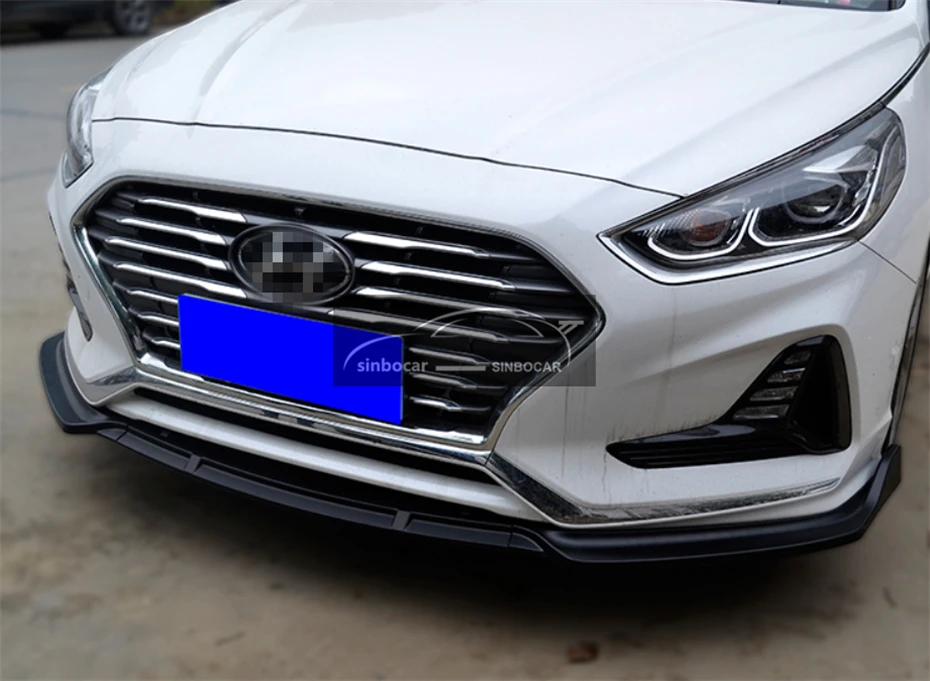 Передний бампер вокруг гриля ниже чехол с изображением губ Лопата для Hyundai Sonata 2017