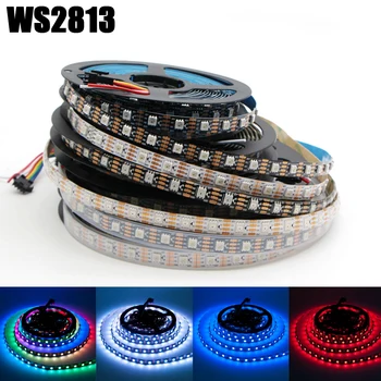

DC5V WS2813 led pixel strip light Individually AddressableIP30/IP65/IP67 Dual-signal 30/60/144 led/m