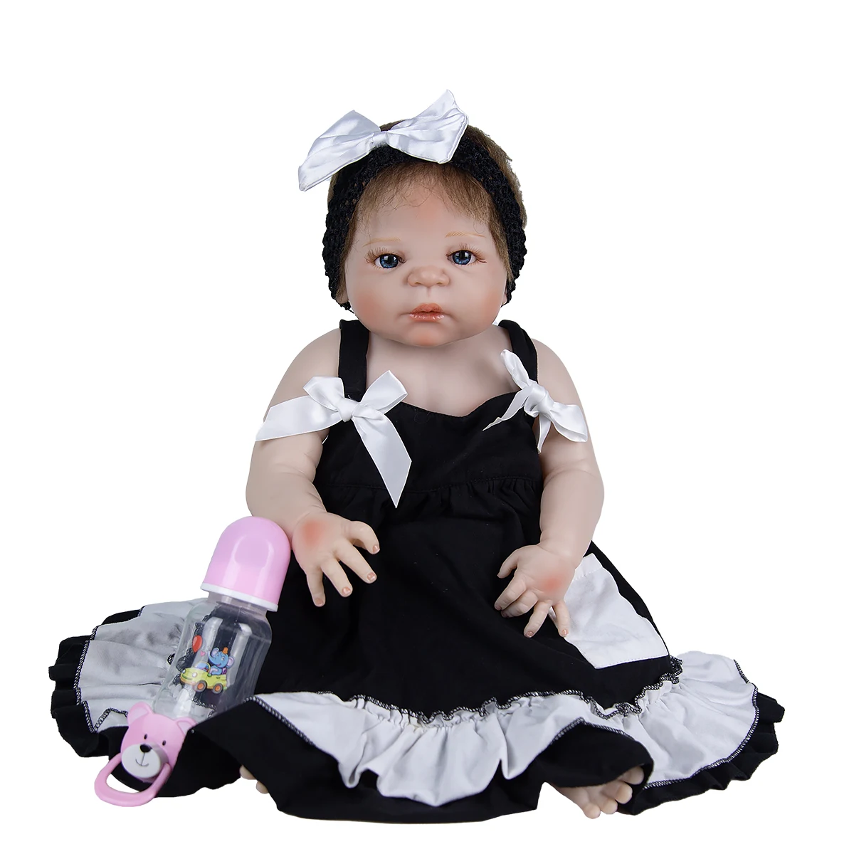 Кукла реборн из мохера силиконовая 23 дюйма |