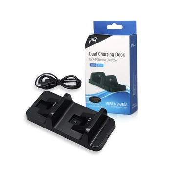 

USB Dual Chargers for PS4 Charging Holder Powered Dock Charger for Playstation 4 Wireless Bluetooth Gamepad Handle Controller