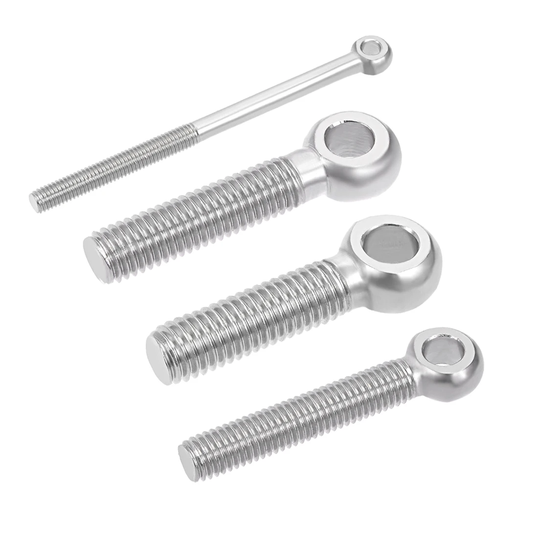 

uxcell 2-20PCS M8 M10 304 Stainless Steel Machine Shoulder Lift Eye Bolt Rigging Swing Eye Bolt Lifting Equipment 40mm-120mm