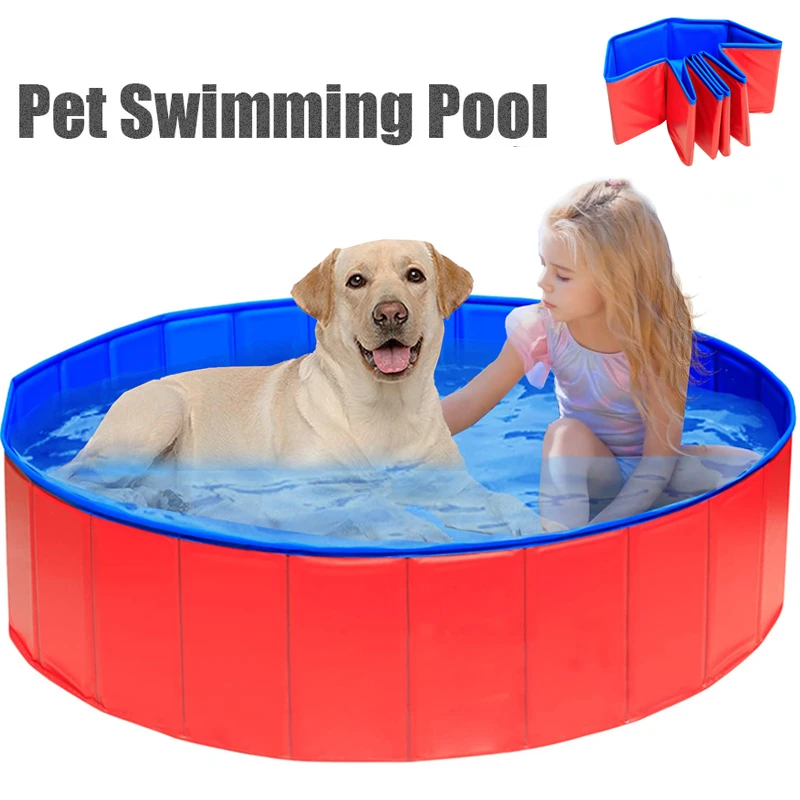 Dog Swimming Pool Foldable Pet Bath Swimming Tub Bathtub Pet