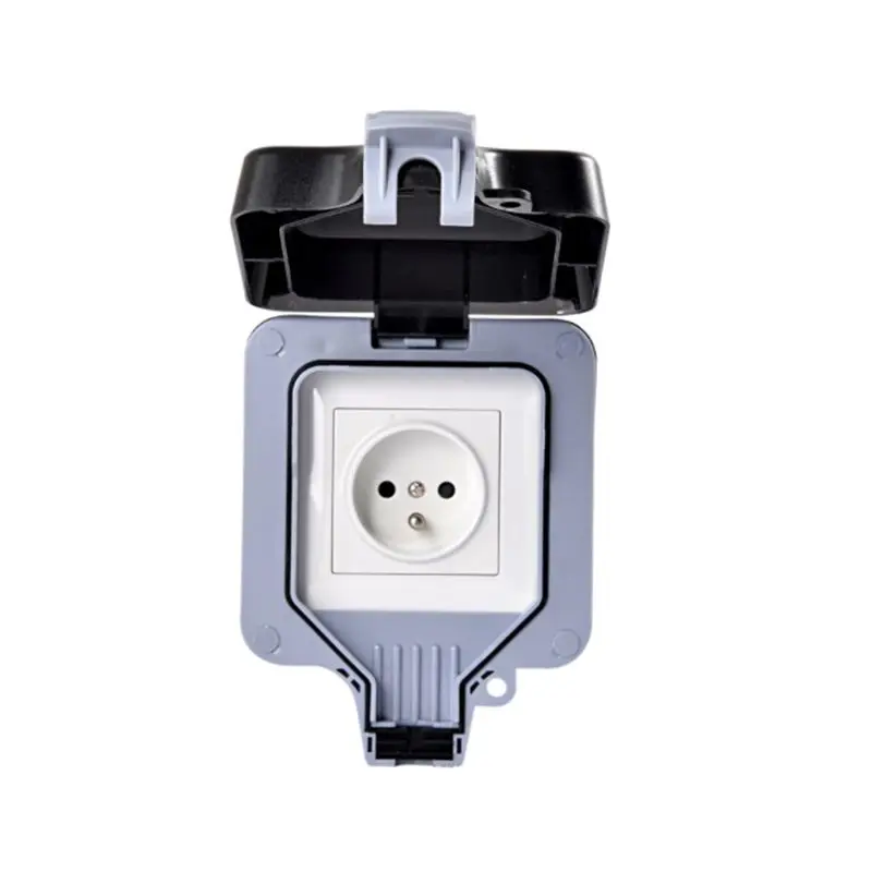

IP66 Waterproof Outdoor Wall Power Socket 16A EU Standard Electrical Outlet X7YF