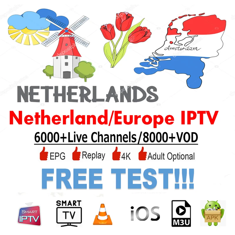 IP ТВ подписка Android m3u enigma2 mag iptv-приставка Netherland арабский Португалия Франция Спорт взрослый 6000+ каналы ip tv m3u коробка