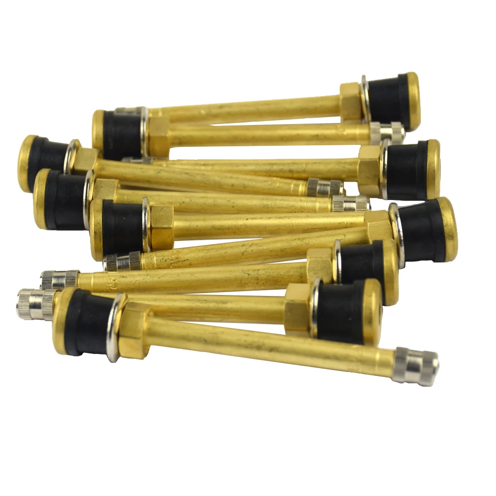 10 Pk TR572C/прямые латунные Шины Грузовика клапан Стебли колеса для 0,62" диаметр