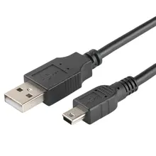 Durable Mini USB To USB T-port - 0.8m 1m 1.5m 2m 3m National Standard Copper Four Core Fine Workmanship Data Transmission