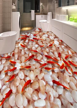 

[Self-Adhesive] 3D Ornamental Fish 4532 Floor Wallpaper Mural Wall Print Decal Wall Murals