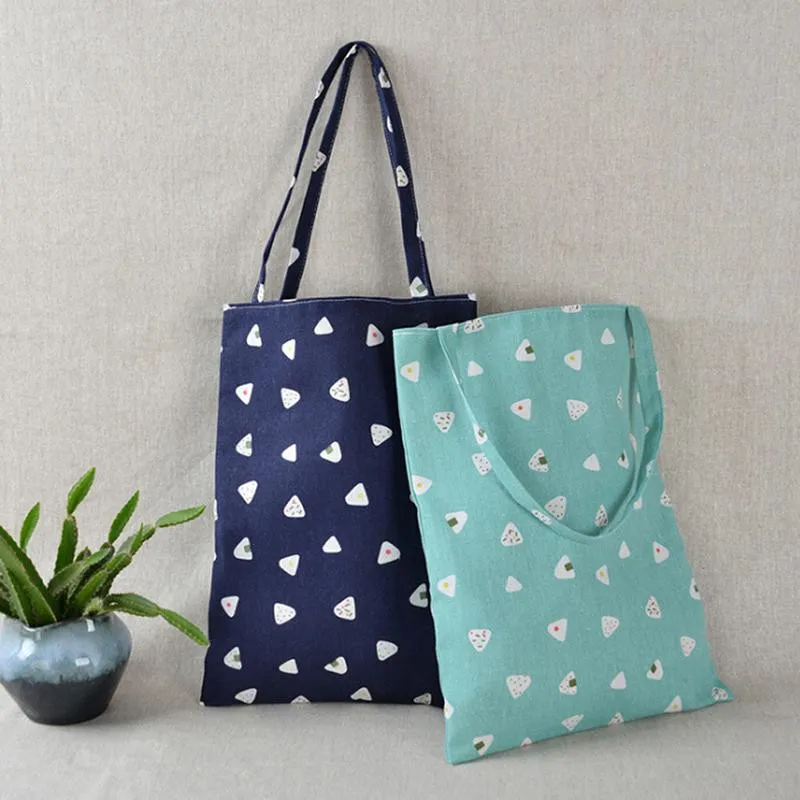 Женская Повседневная многоразовая хозяйственная сумка с милым рисунком, Льняная сумка, Экологичная, вместительная сумка для покупок, уличная Холщовая Сумка на плечо, сумка для книг, сумка для рынка