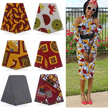

Nigeria Design Hot Veritable Wax African Clothing 100% Cotton High Quality Printed Fabric Ankara Veritable Pagne Real Wax Soft
