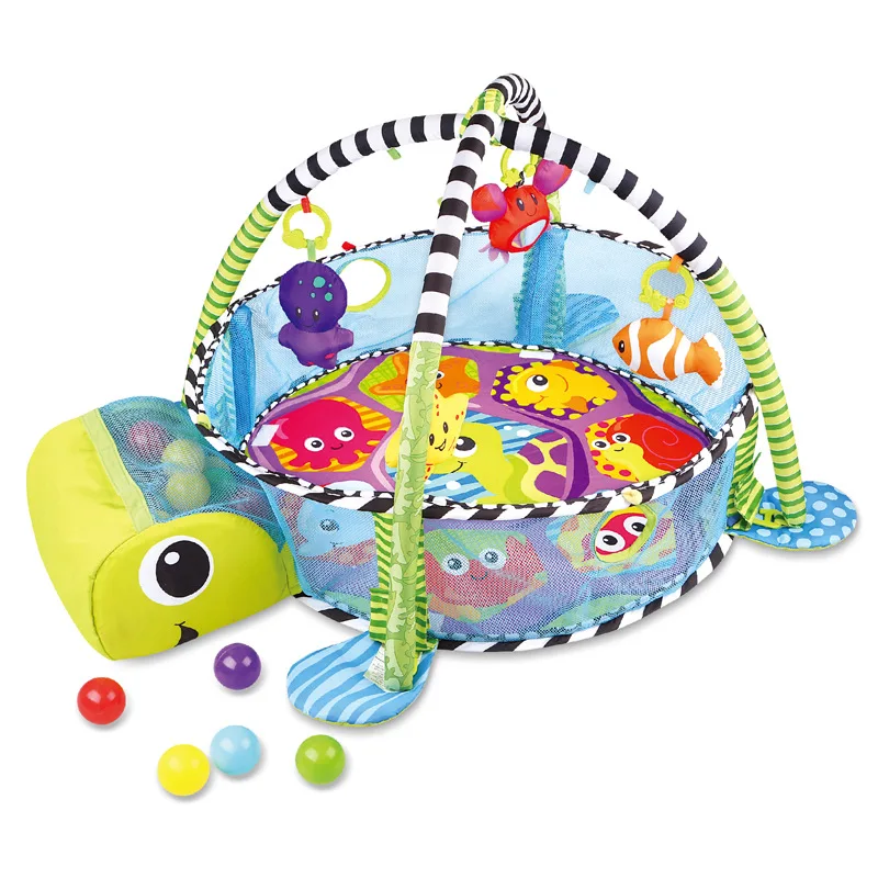 

3-in-1 Ball Pool Baby Crawling Mat Toy Oceans Ball Pool Game House Baby Oceans Ball Pool Tent Fitness Rack