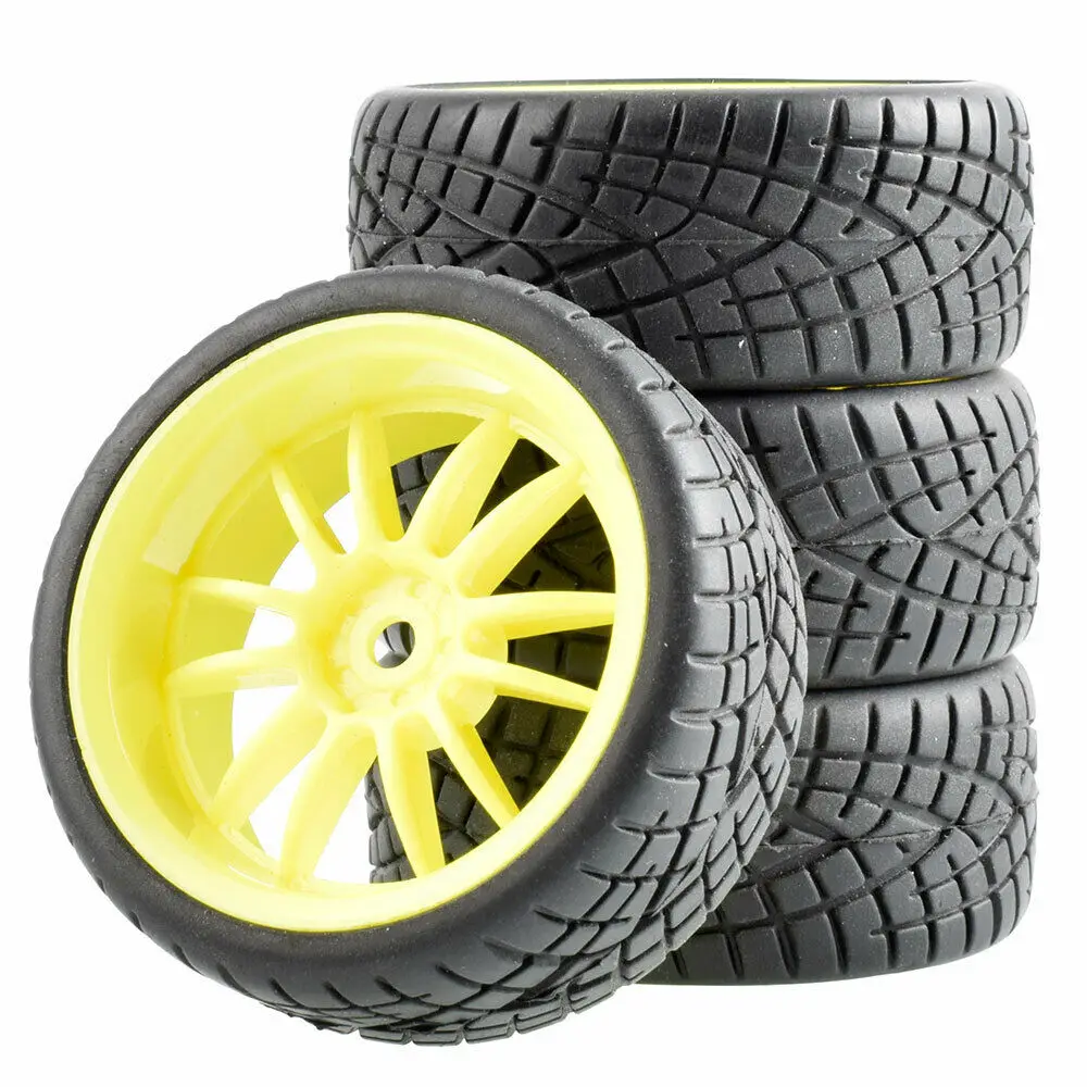 RC 6031-8001 Speed Tires insert sponge& Wheel 4PCS For HSP 1/10 1:10 Touring Car