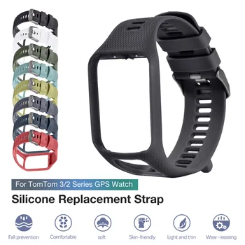 

High Quality Silicone Replacement Wrist WatchBand Strap For TomTom Runner 2 3 Spark 3 GPS Sport Watch Strap for Tomtom 2/3 2019