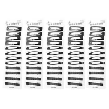 

5 Set Black BB Clips Bobby Pin Set Metal Hair Accessories Sturdy Hair Clamps Simple Hair Clips Set for Lady Girl Home