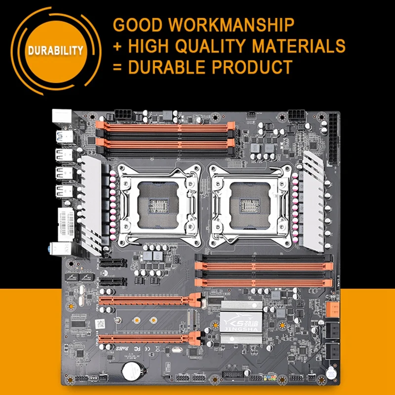 Материнская плата JINGSHA LGA 2011 X79 с двумя разъемами поддержка 2X PCIe X16 M.2 SLi & CrossFire ЦП
