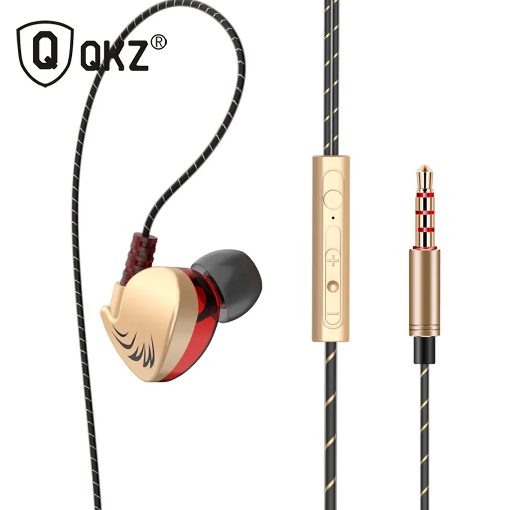 Спортивные наушники QKZ CK7 с тяжелыми басами для телефона и планшета разъемом 3 5 мм
