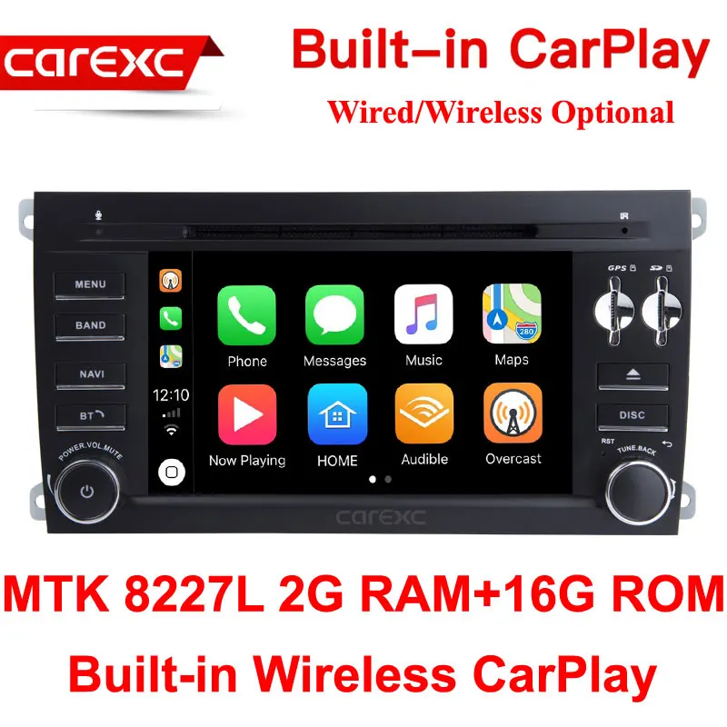 MTK 16G ROM Android 9,0 автомобильный Muiltmedia DVD плеер система с CarPlay для Porsche Cayenne S GTS 2003-2010 gps Навигация стерео головное устройство - Цвет: MTK 16G ROM