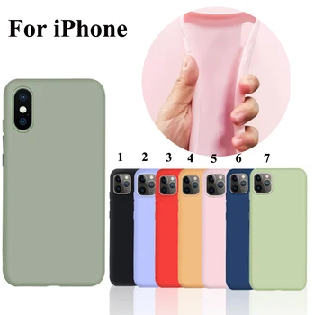 

100pcs Ultra Thin Candy Colors Phone Case For iphone 11 Pro Max XS MAX XR X 6S 7 8 plus Cheapest on DHgate Factory Wholesale