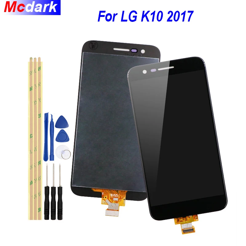 Для LG K10 2017 M250 M250N M250E M250DS ЖК-дисплей и кодирующий преобразователь сенсорного